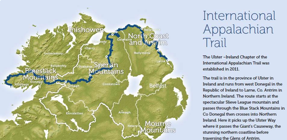 International Appalachian Trail, Ulster, ireland